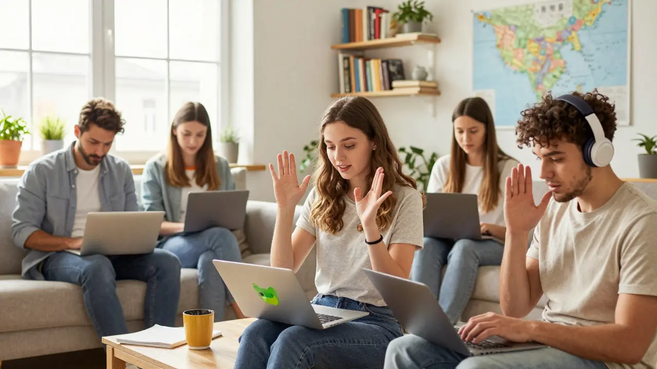 Čeští uživatelé používají Duolingo k učení různých jazyků v domácím prostředí.