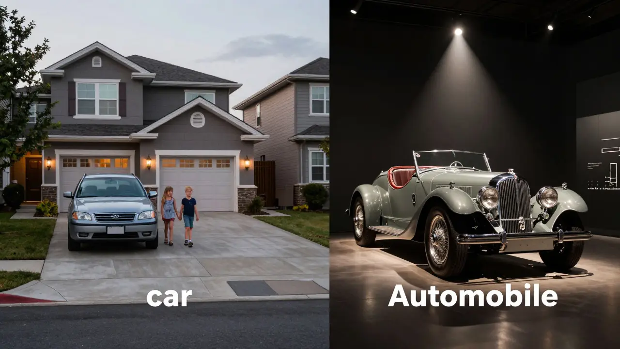 Jak se anglicky řekne auto? Rozdíly mezi car, automobile a motor vehicle