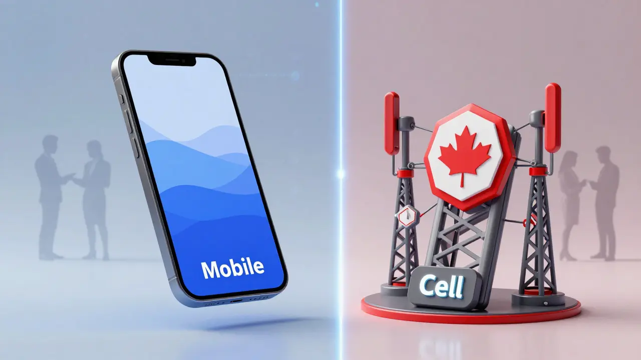 Konceptuální vizualizace rozdílů v označeních telefonu